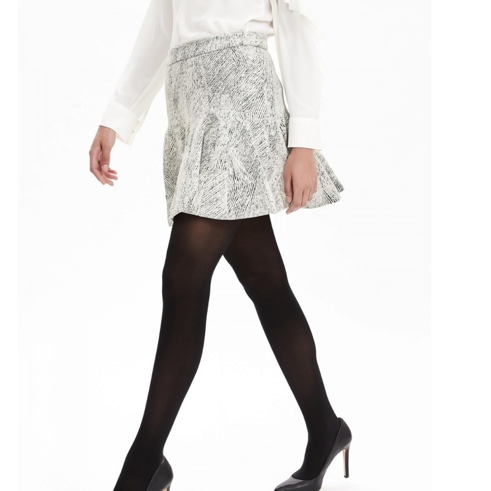 Banana Republic Jacquard Fit-and-Flare Skirt